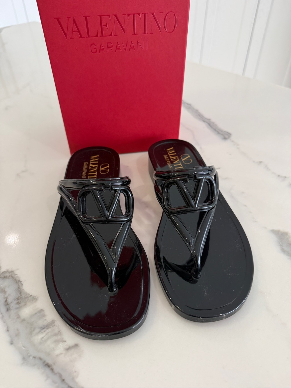 Valentino VLogo Signature Thong Flip Flops